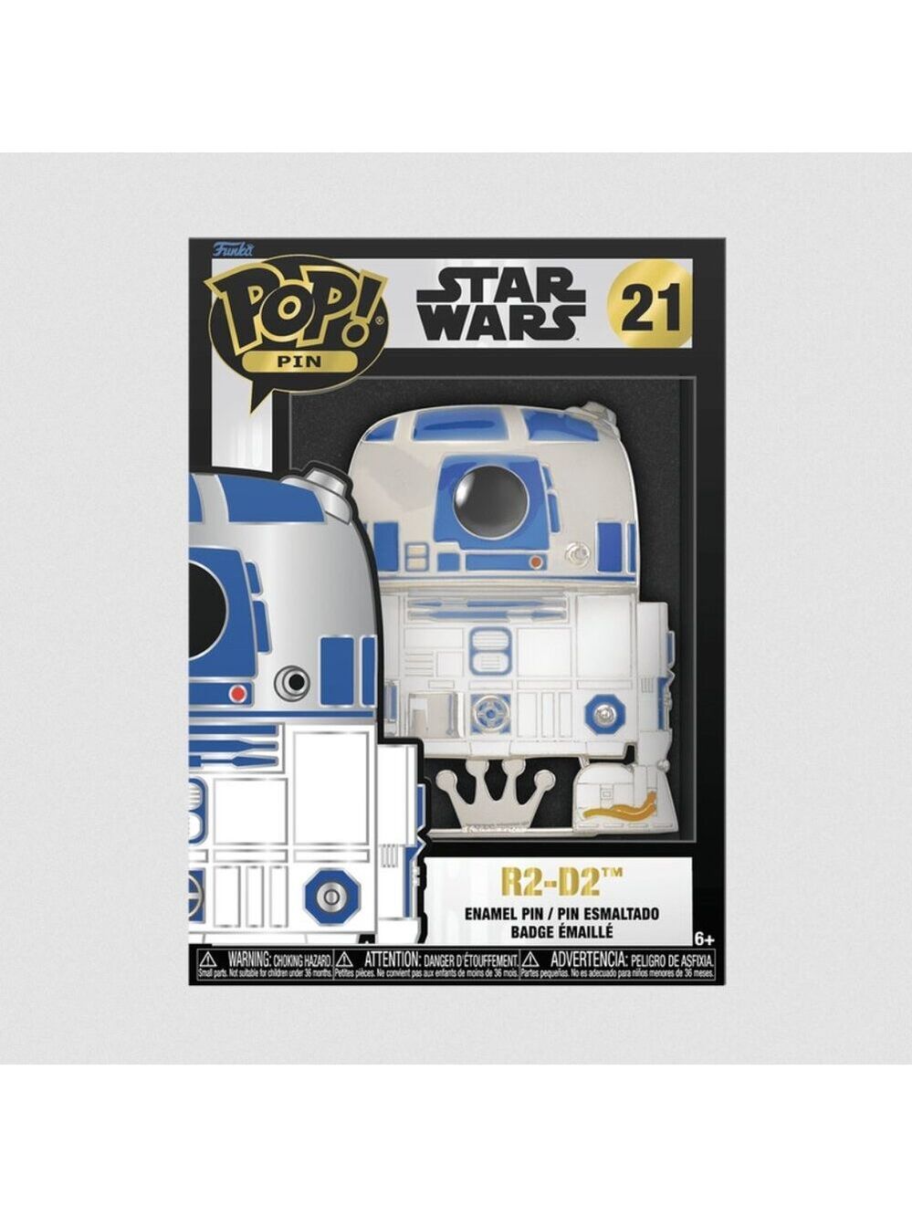 Star Wars Funko POP PIN 21 R2-D2 DROID Collectible Enamel Pin Removable Stand